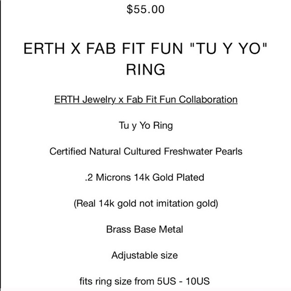 Erth X “Tu Y Yo” Double Pearl Ring - Picture 2 of 5